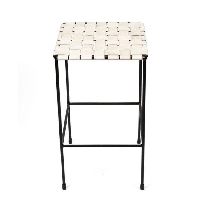 本革スツール～Woven leather stool～ Fenton Woven Leather Stool | Pottery Barn