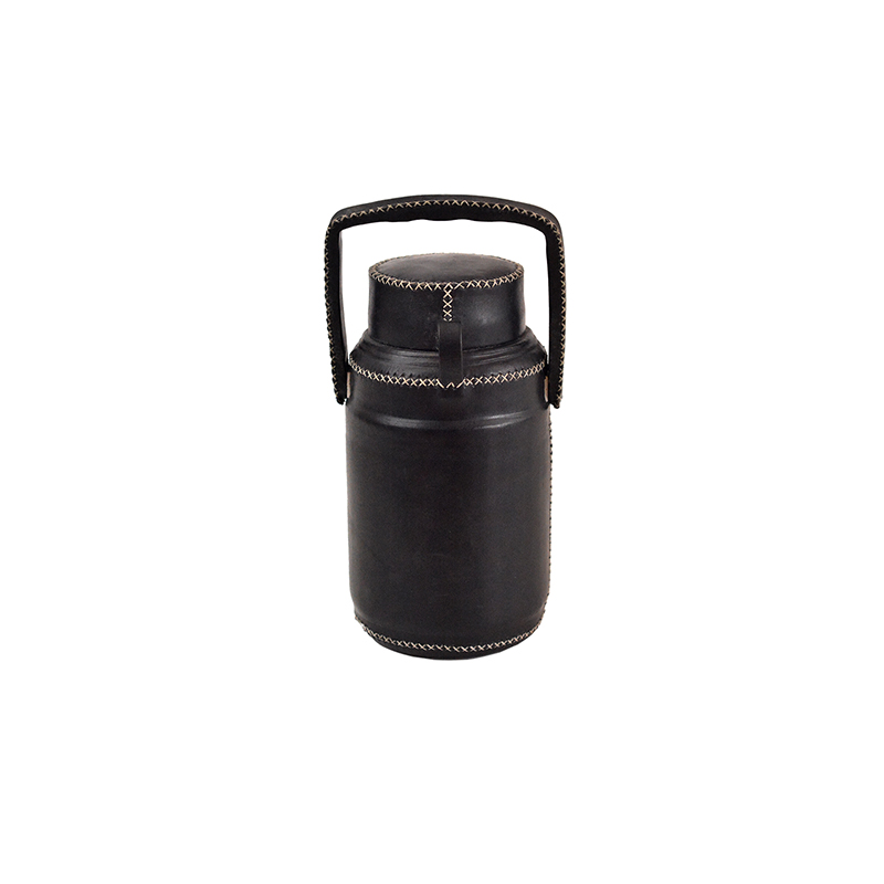 Leather Thermos with Handle