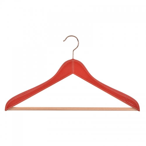 Shirt / Jacket Hanger covered in leather - HO by Sol&Luna