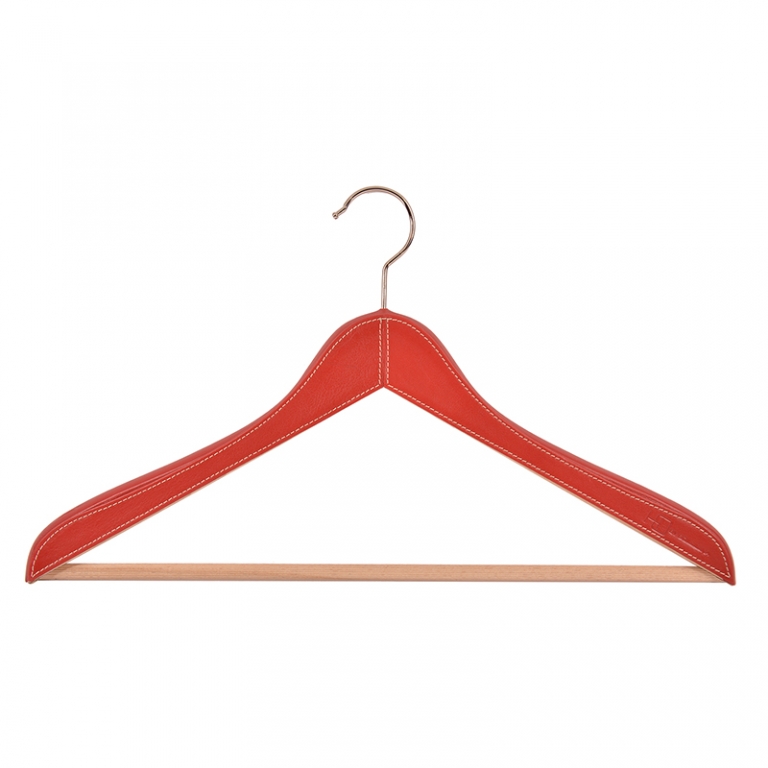 Shirt / Jacket Hanger covered in leather - HO by Sol&Luna