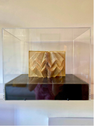 Arte y libro -sobre peana de cuero - 1