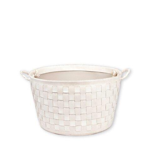 Large Leather Braided Bag / PN959LT - Sol & Luna