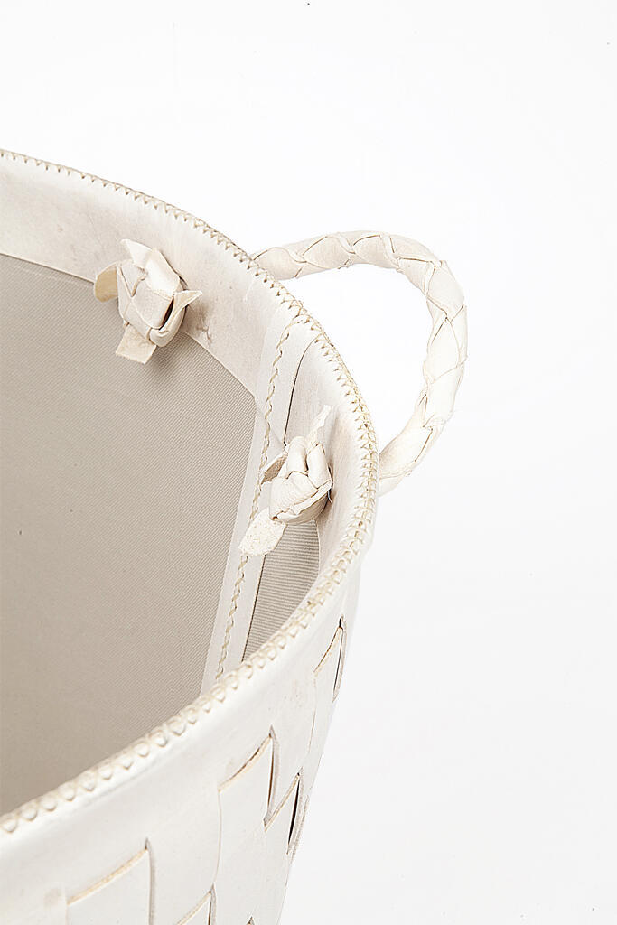 Large Leather Braided Bag / PN959LT - Sol & Luna