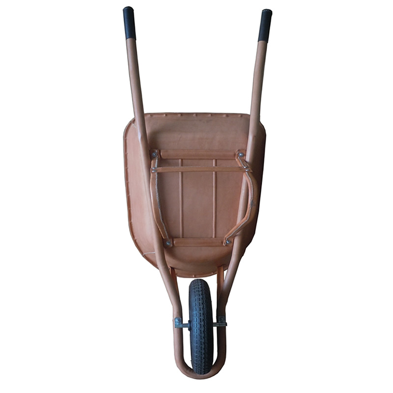 Imagen trasero del Carretilla de Jardín forrada en cuero natural GR500 de Sol&Luna