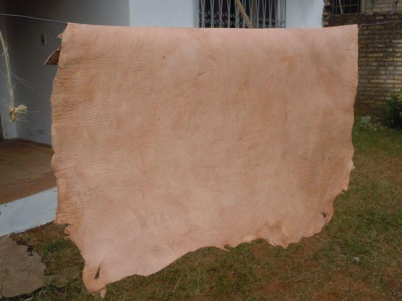 Natural sun-dried leather