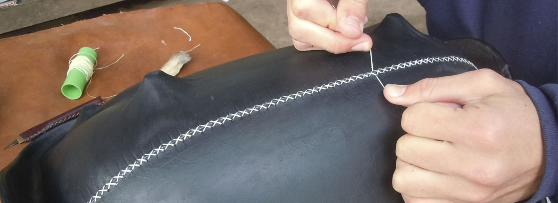 our leather is handstitched